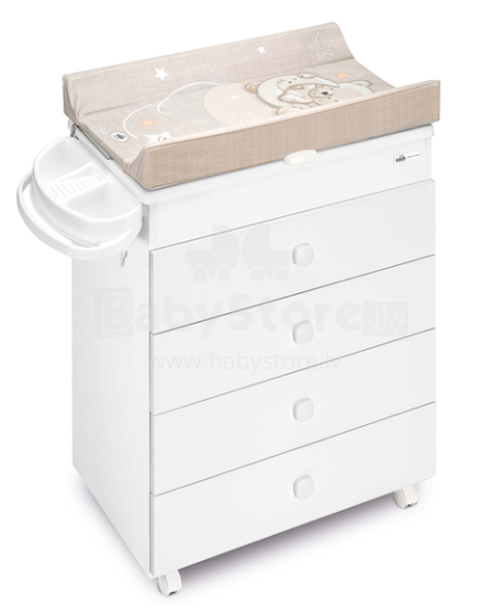Cam Asia Bianca Art.C915006-C260  Комод с пеленальной поверхностью и ванночкой