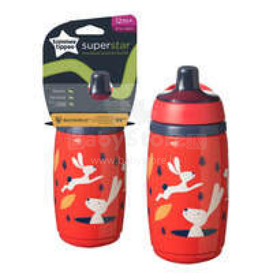 TOMMEE TIPPEE Isoleeritud SPORTEE Art.447821 Punane pudel 12m+, 266ml