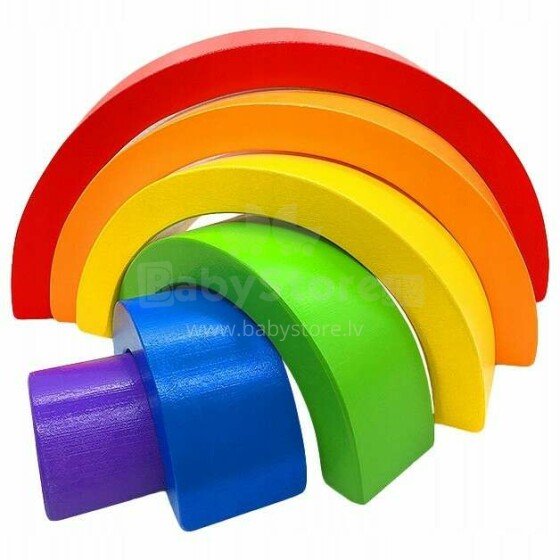 Koka puzle - varavīksne