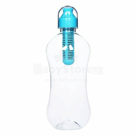 Pudele ar oglekļa filtru 0,5l, zila