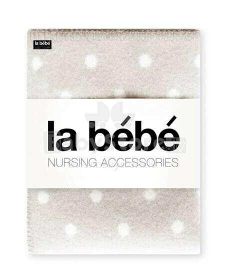 La bebe™ Lambswool  Art.113477 Grey dots Natural Lambswool Baby blanket Dots 70х90