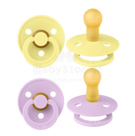 Bibs Colour Art.142919 Sunshine/Violet sky 100% looduslikust kummist lutt 6-18 kuud (2 tk.)
