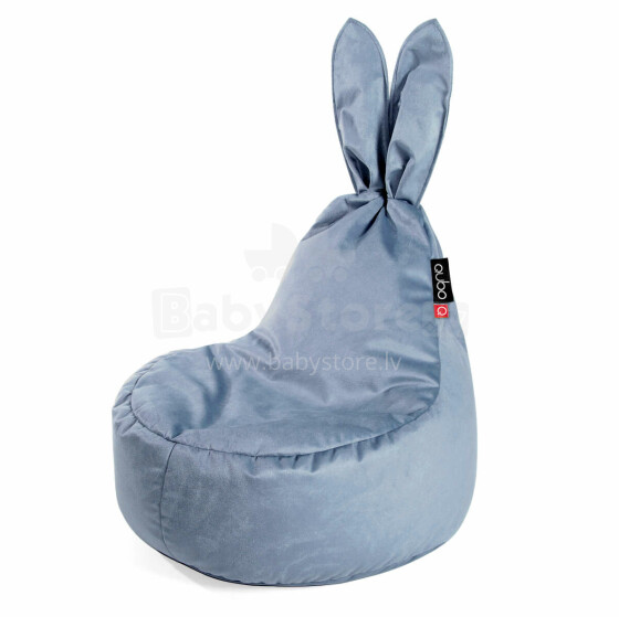 Qubo Baby Rabbit Velvet Art.143074 Slate   Пуф мешок бин бег (bean bag), кресло груша, пуф