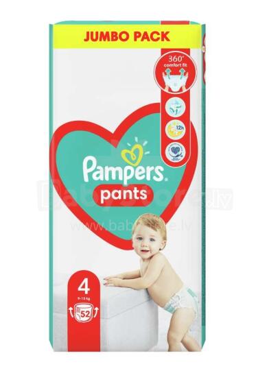 Pampers Pants JP Art.P04H702 Mähkmepüksid S4 suurus,9-15 kg,52 tk.