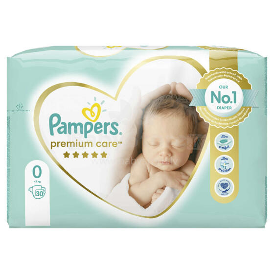 Pampers Premium Care Art.P04G988 Mähkmed S0 suurus,0-3kg,30tk.
