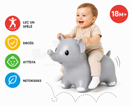 Bo Jumping Animals Elephant Art.145816 Beebi džemprid