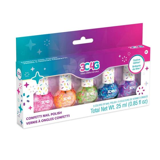 MAKE IT REAL nail polish Confetti, 5 pcs