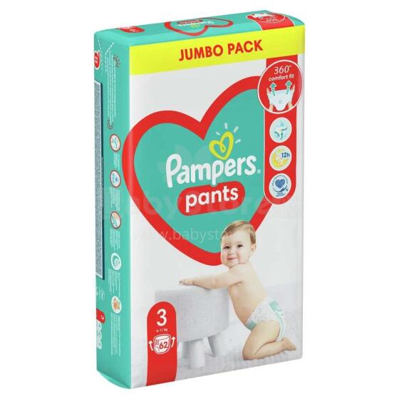Pampers Püksid JP Art.P04H701 Püksmähkmed S3 suurus, 6-11 kg, 62 tk.