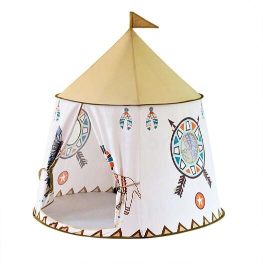 Ikonka Art.KX7933 TiPi Wigwam 110cm kokkuklapitav mängutelk alusmaja