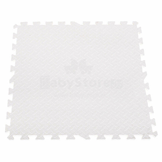Ikonka Art.KX7462 Putu puzles paklājiņš bērniem balts 60x60 4gab