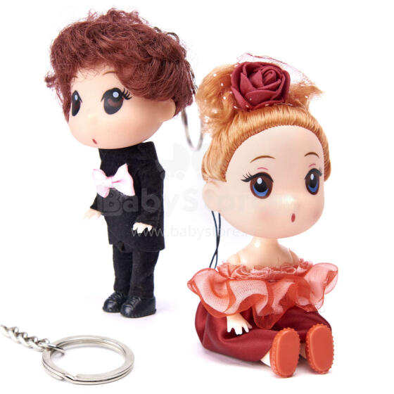Ikonka Art.KX6362 Nukumaja nukkude tüdruk + poiss 2tk komplekt. 12cm