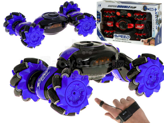 Ikonka Art.KX6636_2 Speed Pioneer Stunt Car RC 360 sinine