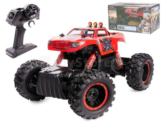 Ikonka Art.KX8396_2 NQD ROCK CRAWLER KING RC auto 1:12 USB punane