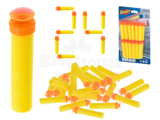Ikonka Art.KX6152 NERF-ühilduvad nooled aumnicia kollane 24tk.