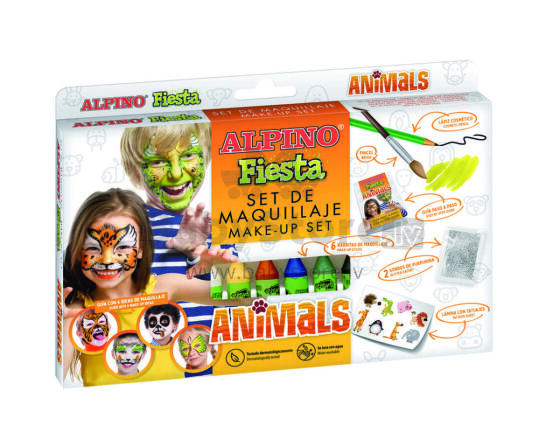 Ikonka Art.KX6047 ALPINO face painting set animals 6 colours