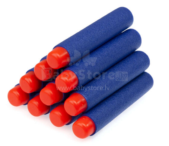 Ikonka Art.KX7683_1 NERF ühilduvad stardinooled 10tk 7.2cm