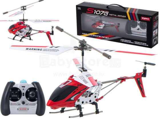 Ikonka Art.KX6560_3 SYMA S107G RC helikopter punane