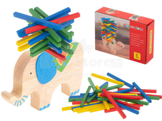 Ikonka Art.KX5696 Tasakaalustades elevant elevant osavus puzzle mäng