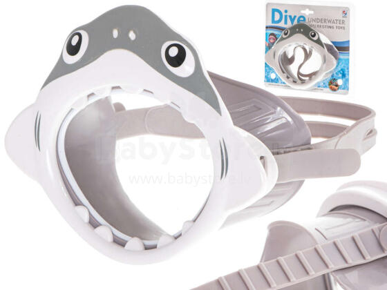 Ikonka Art.KX5570 Sukeldumismask prillid lastele hai