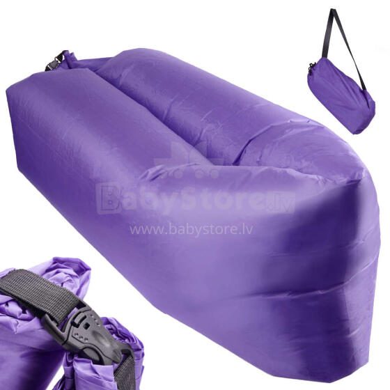 Ikonka Art.KX5567_5 Lazy BAG SOFA õhkvoodi lilla 230x70cm