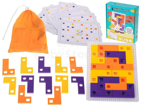 Ikonka Art.KX5349 Tetris puzzle mäng + kaardid