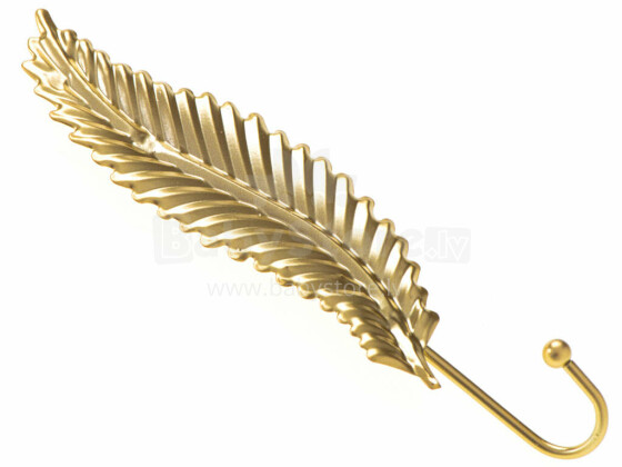 Ikonka Art.KX5226 Hanger hook metal handle gold leaf 20cm