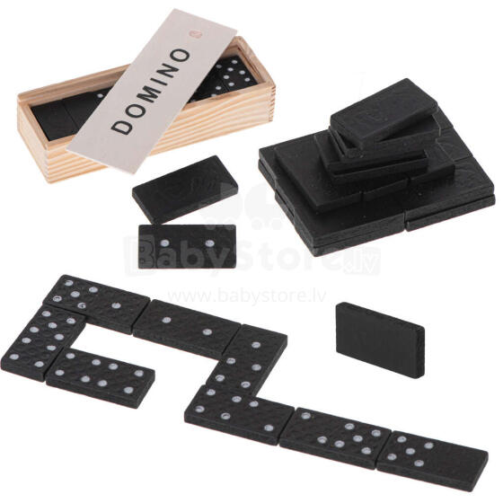 Bebe Basic Domino Art.KX5111 Puidust doomino peremäng + karp
