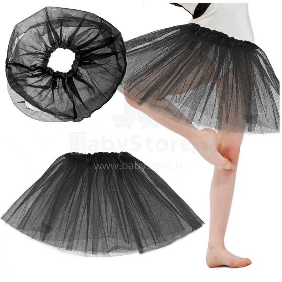 Ikonka Art.KX5072_1 Tulle tutu seelik kostüüm must