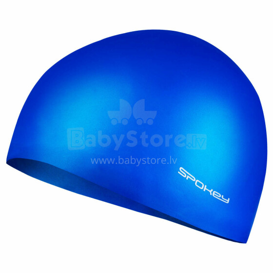 Silicone swimming cap blue Spokey SUMMER CUP
