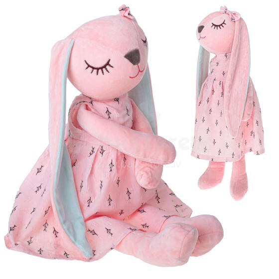 Ikonka Art.KX5222 Pluusi jänes maskott roosa 52cm