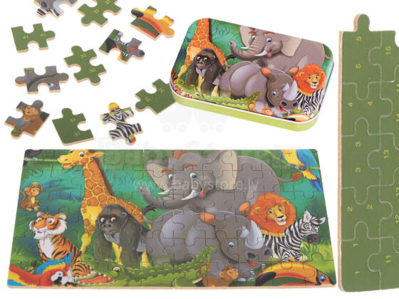 Ikonka Art.KX5298_1 Muinasjutu puzzle elevant 60el