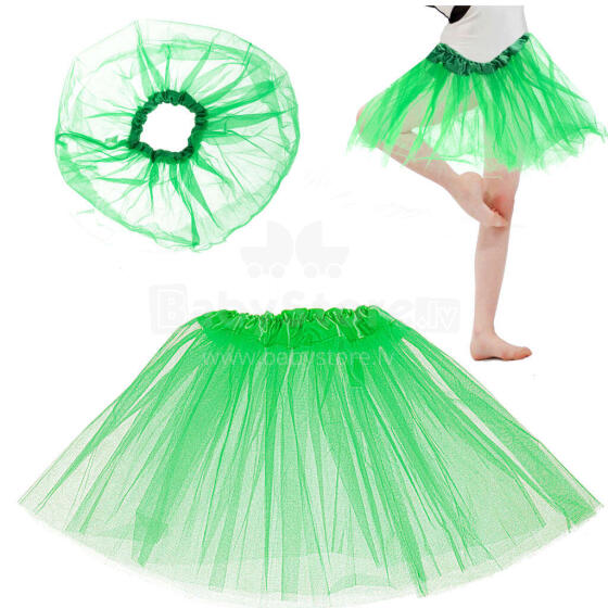 Ikonka Art.KX5072_3 Tulle tutu seelik kostüüm roheline