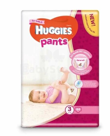 Huggies Pants D S3 Girl Art.BL041564234 Детские подгузники 6-11кг,44 шт
