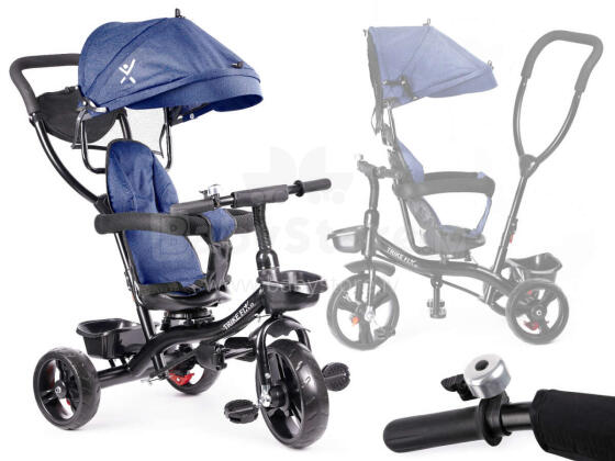 Ikonka Art.KX6200_1 Trike Fix Lite kolmjalgratas tumesinine