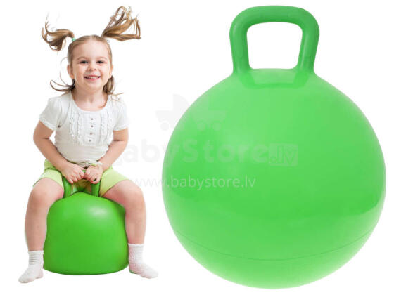 Ikonka Art.KX5383_2 Känguru hüppaball 45cm roheline