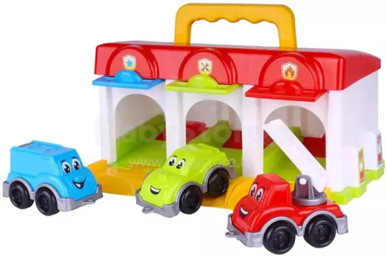 Technok Toys Garage  Art.8416 Garaaž koos autode komplektiga