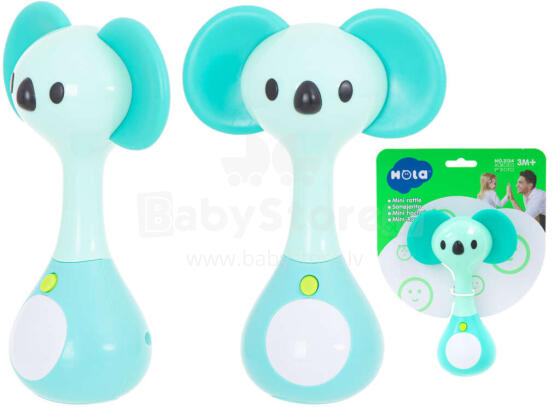 Ikonka Art.KX5592_3 Rattle teether + helid koala tuled HOLA
