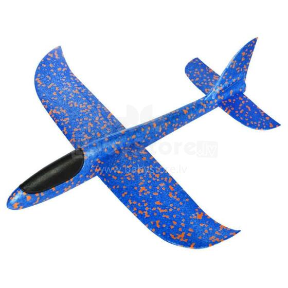 Ikonka Art.KX7840_1 Glider plane polystyrene 47x49cm blue