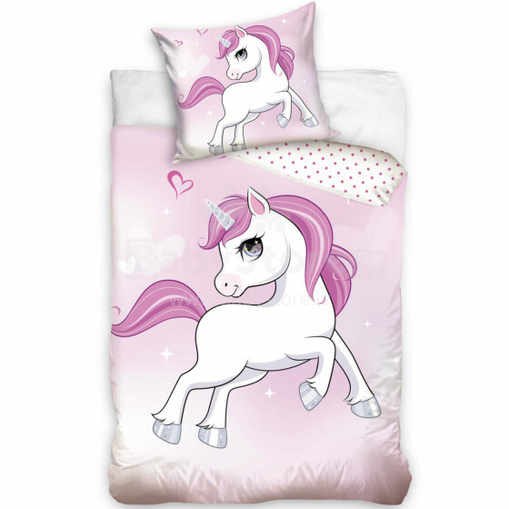 Carbotex Bedding Unicorn 100x135/40x60cm Art.NL211179-BABY Хлопковое постельное белье  100x135/40x60см