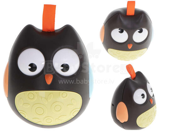 Ikonka Art.KX5985_2 Bubbled owl sensory nodding bronze