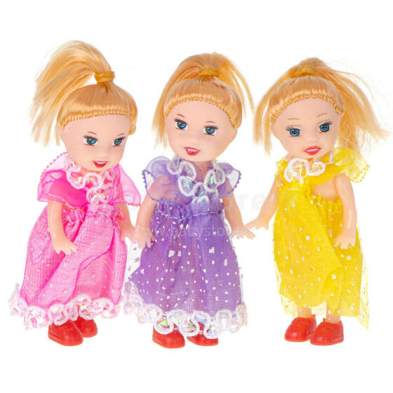 Dollhouse Dolls Set 3 pcs 10 cm