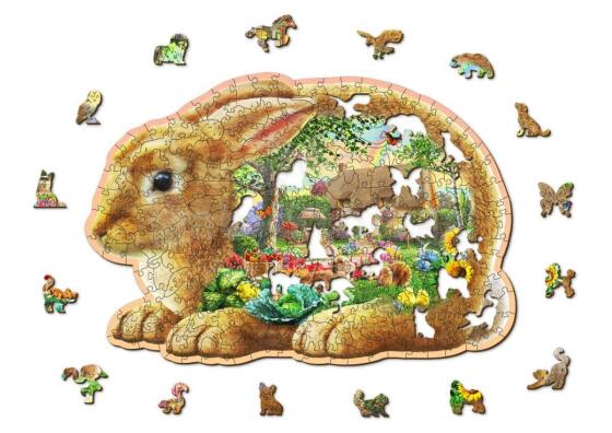 Wooden City Wood Puzzle  Art.HE 0156-L Puidust arengupuzzle