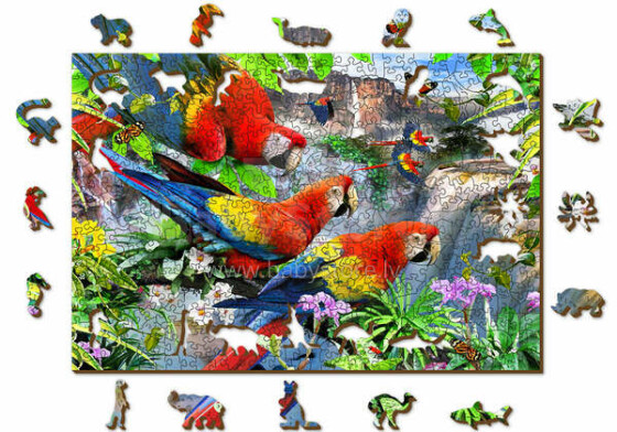 Wooden City Wood Puzzle  Art.EX 505-0007-L Puidust arengupuzzle