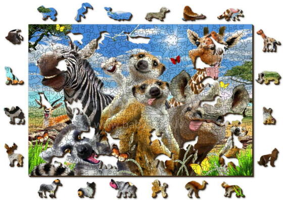 Wooden City Wood Puzzle  Art.EX 505-0017-L Puidust arengupuzzle