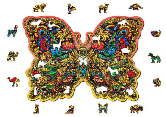 Wooden City Wood Puzzle  Art.HE 0151-L Puidust arengupuzzle