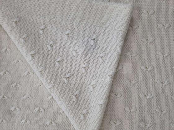 Kids Blanket Merino Art.P21 Valge meriinovillast beebitekk 75x100cm