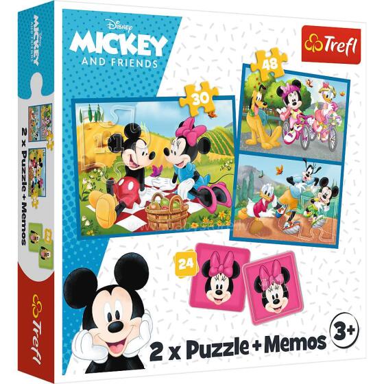 TREFL DISNEY Pusle ja memo komplekt Miki-hiir 30+48+M24
