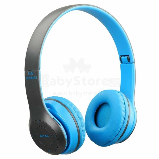Bezvadu “Bluetooth” austiņas, zilas