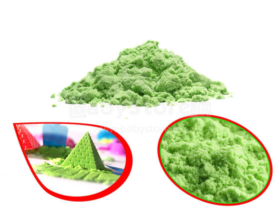 Ikonka Art.KX9568_3 Kineetiline liiv 1kg kotis roheline