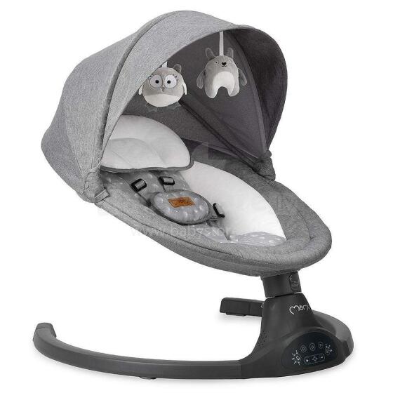 Momi Bouncer LAMI Art.BULE00022 Dark Grey Stiilne muusikaga beebikiiktool
